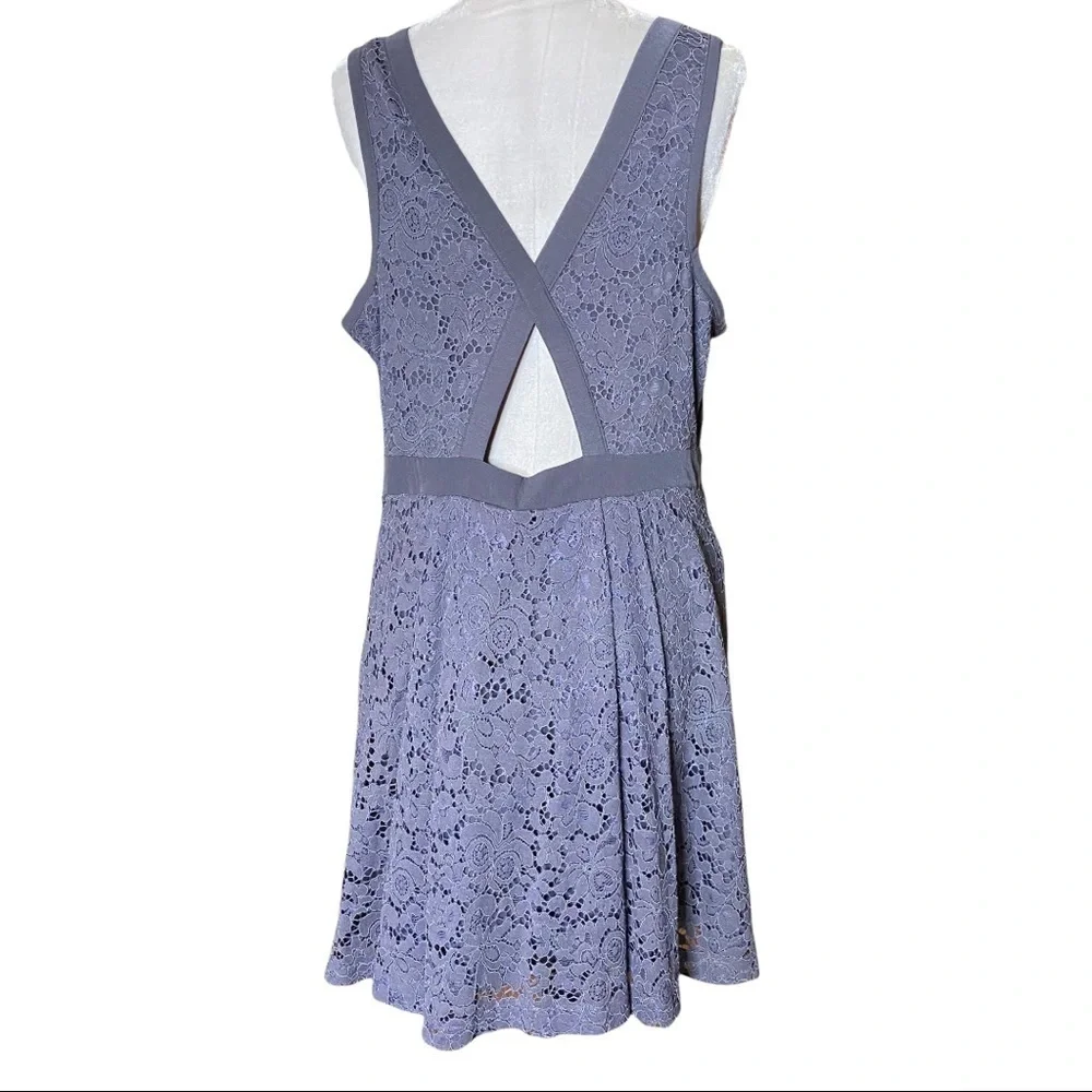 Free People Lovely In Lace Mini Dress. Size Large